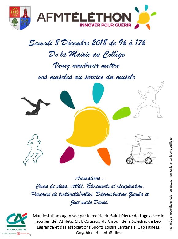 Affiche téléthon 2018