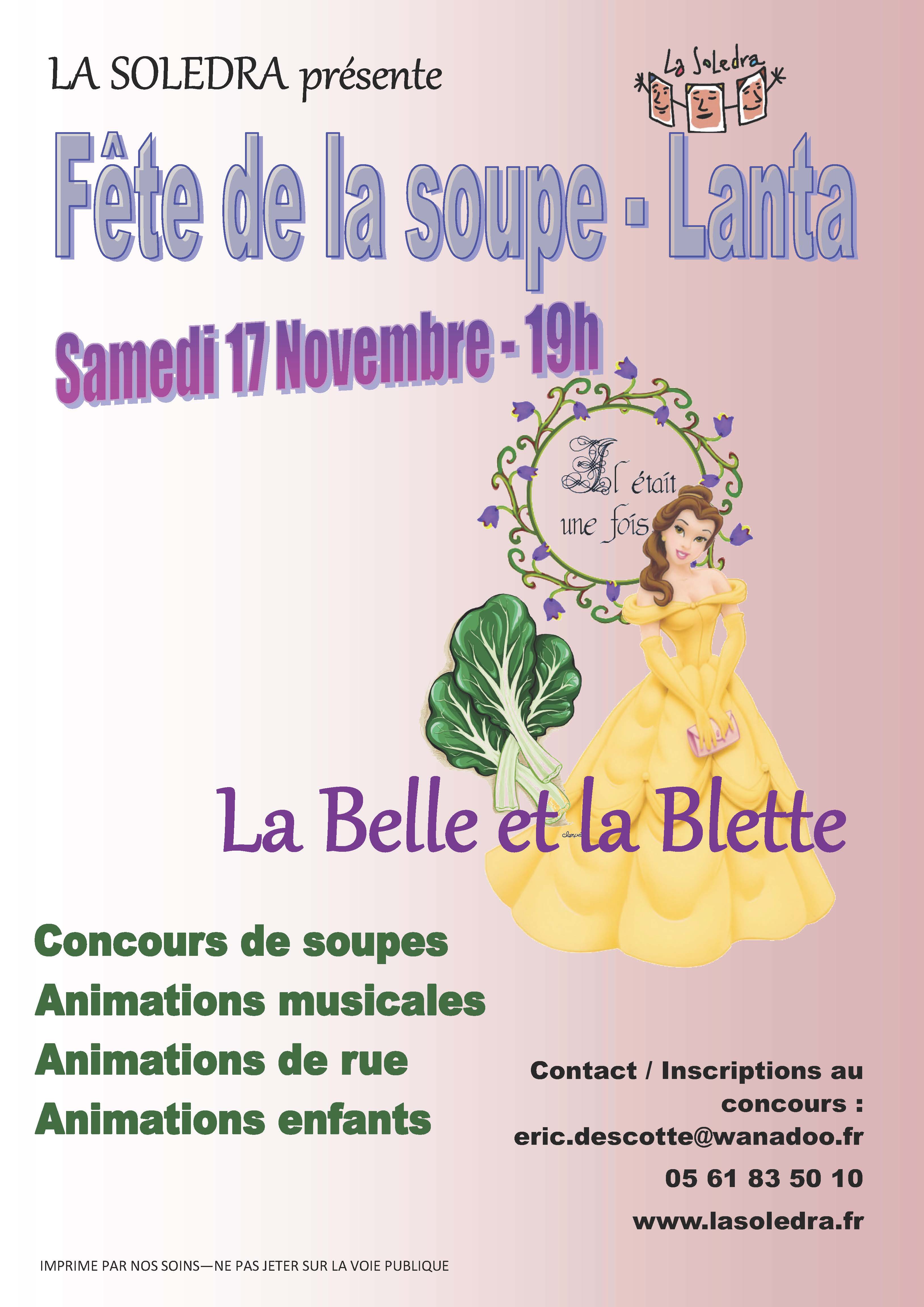 Afiche Fête soupe 17nov18